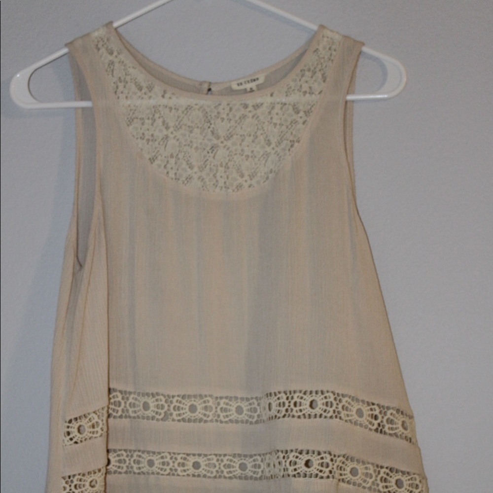 Cream colored tank top